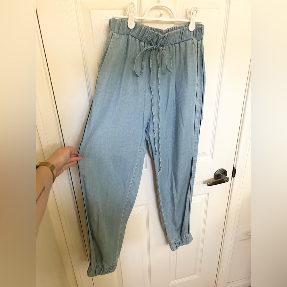 Zara chambray pants